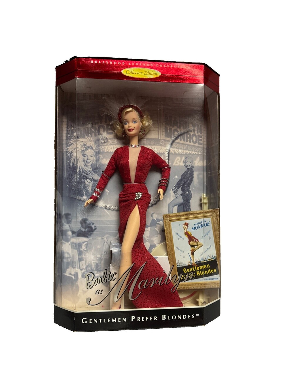 Barbie as Marilyn Monroe Gentlemen Prefer Blondes 1997 Hollywood Legends Doll